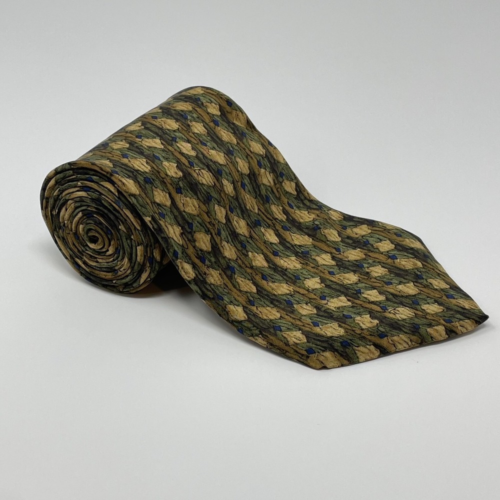 Cocktail Collection Multicolor Abstract Silk Vintage Tie Necktie